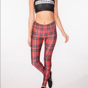 Goldsheep plaid legging